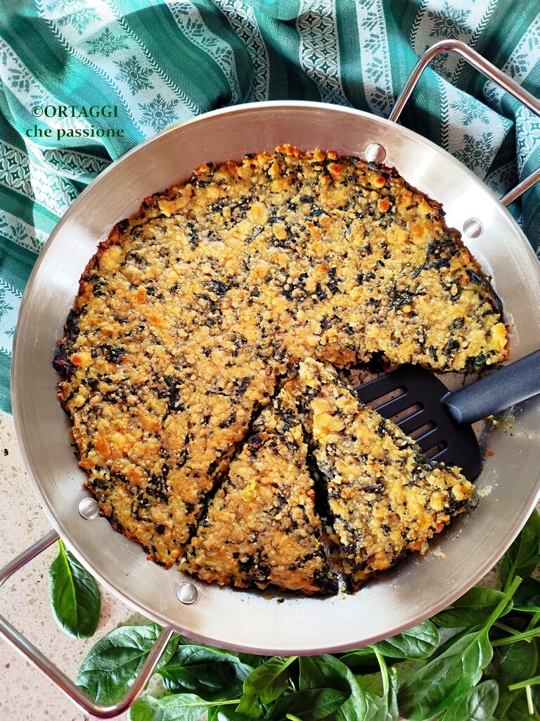 gratinado de mijo y espinacas - receta fácil