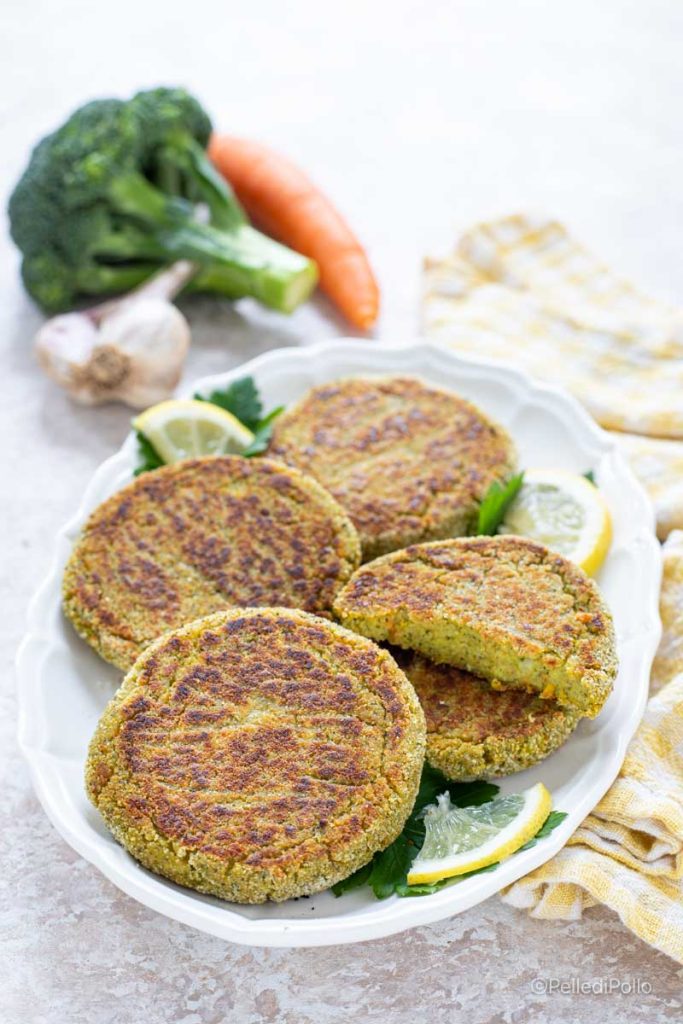 hamburguesa de verduras al horno