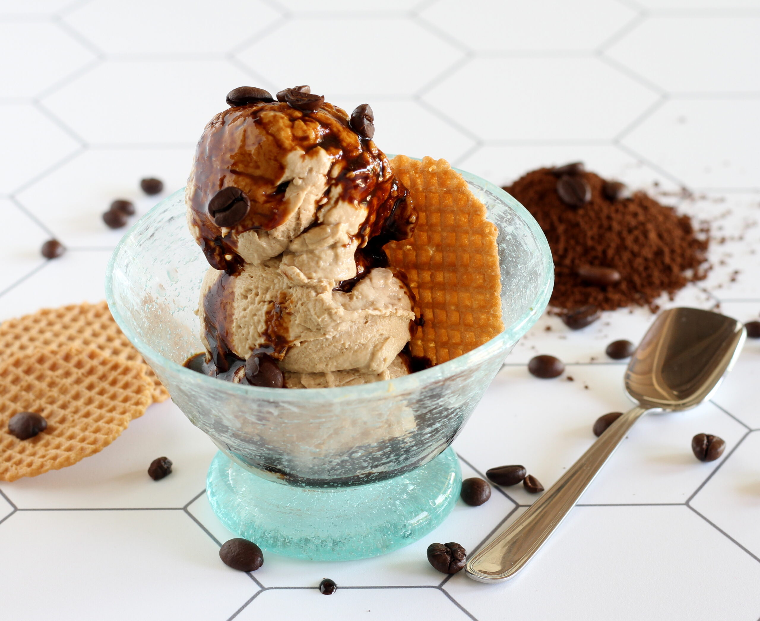 Helado de café casero