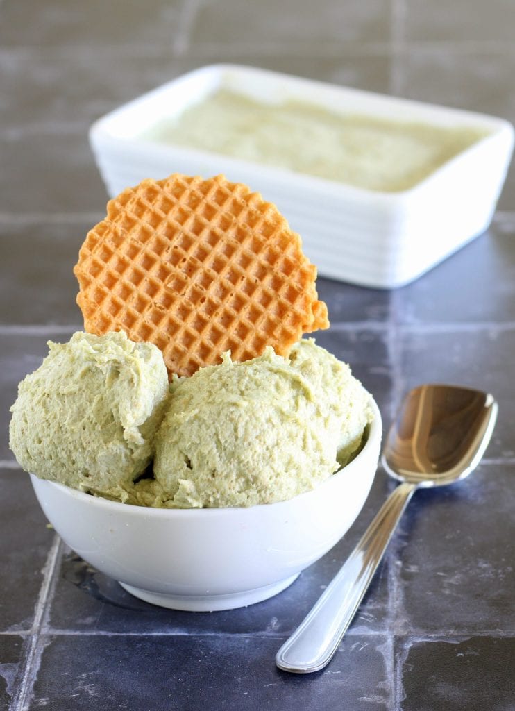 Helado de menta sin heladera