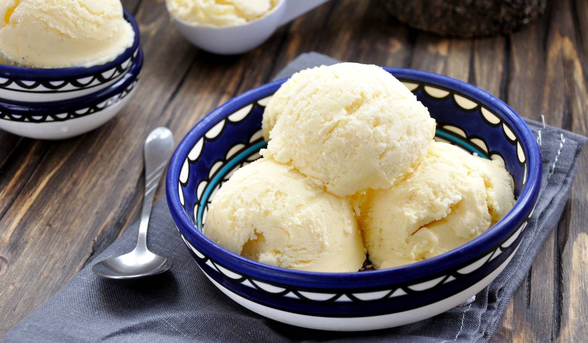 Helado de vainilla