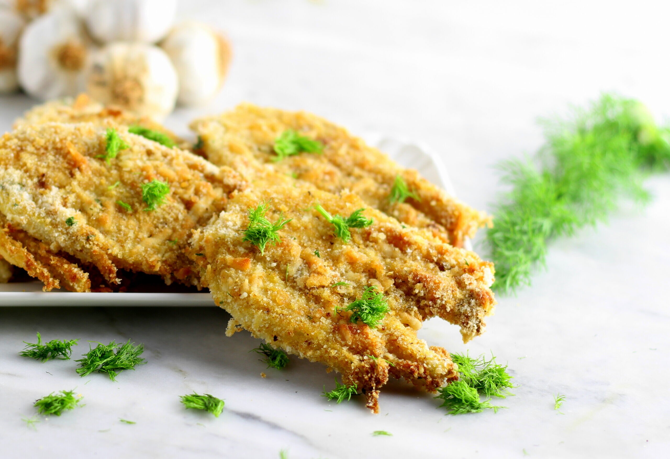 Milanesas de hinojo y parmesano
