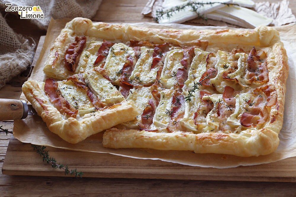 Hojaldre de brie y bacon