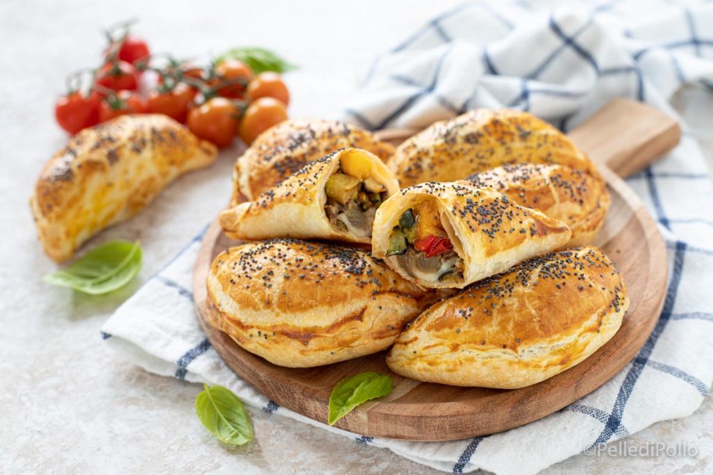 hojaldres rellenos de verduras
