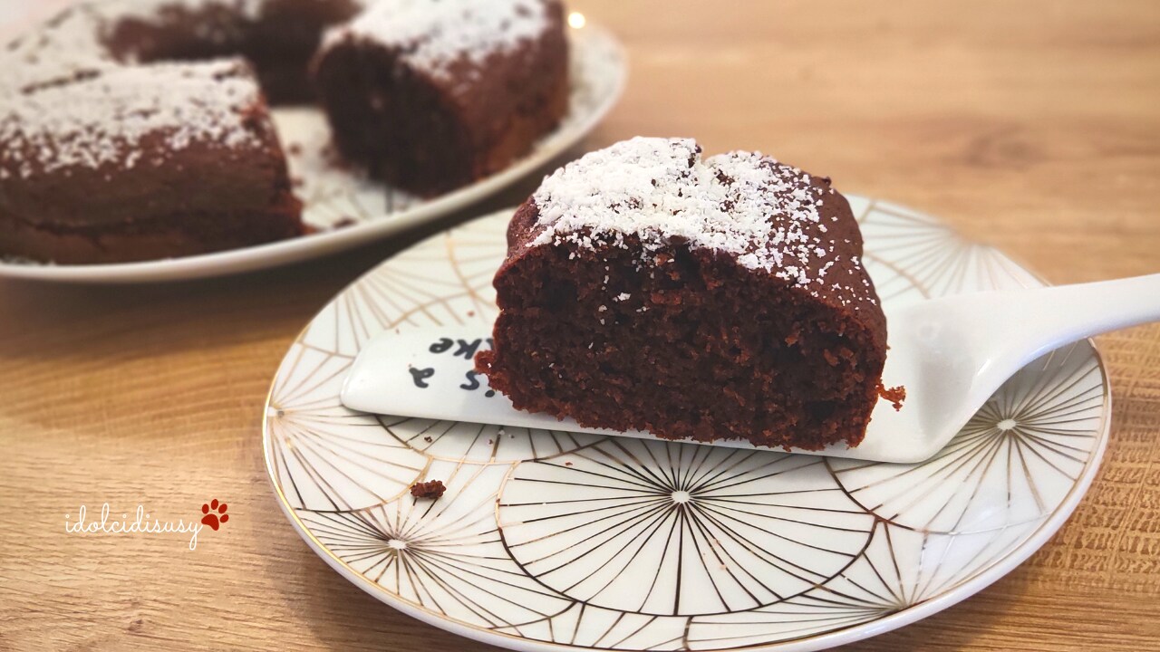 Bizcocho de cacao y coco