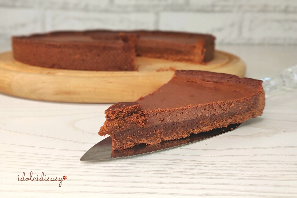 idolcidisusy tarta de cacao con ricotta y crema de avellanas