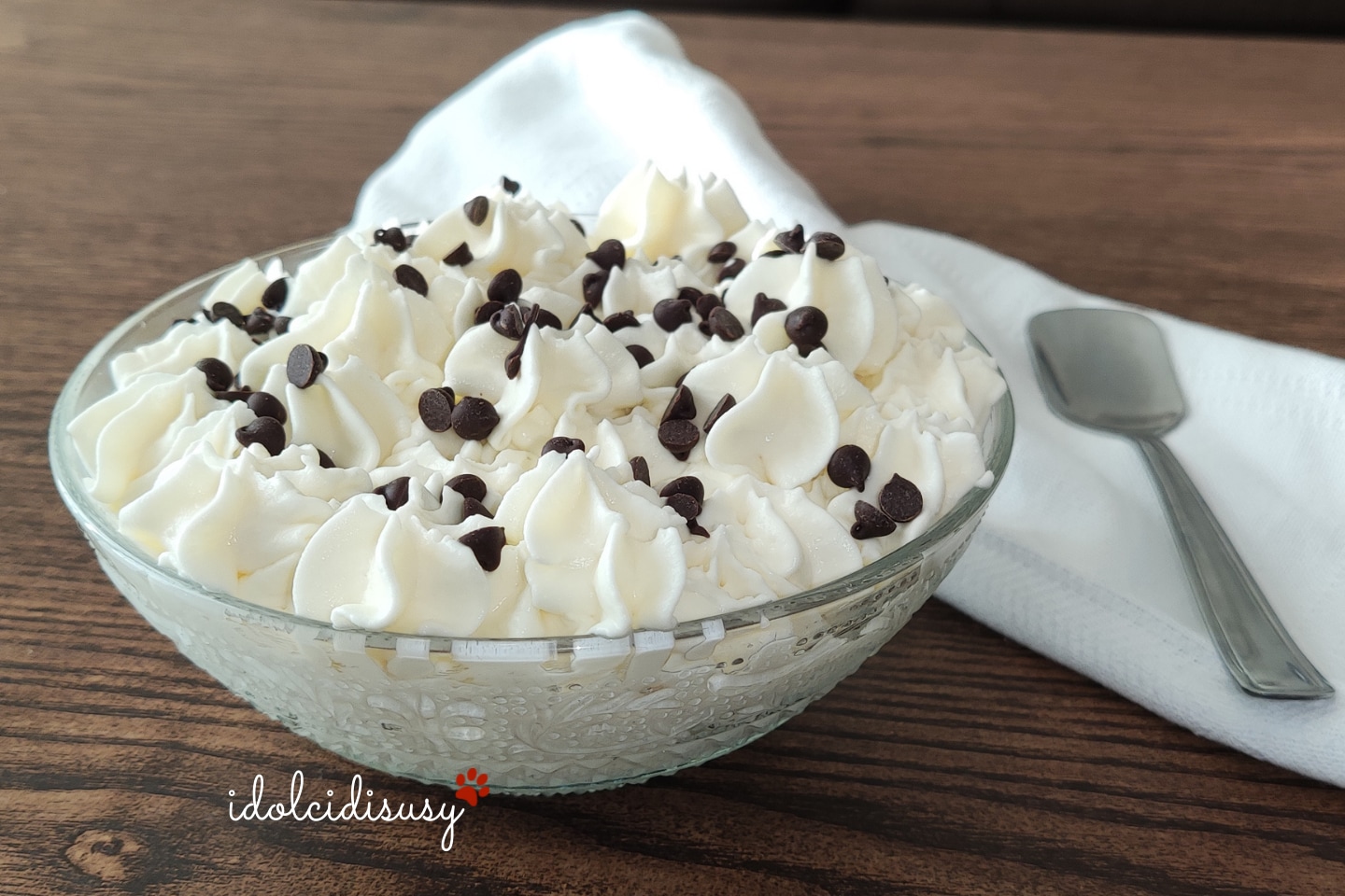 Crema de mascarpone sin huevo