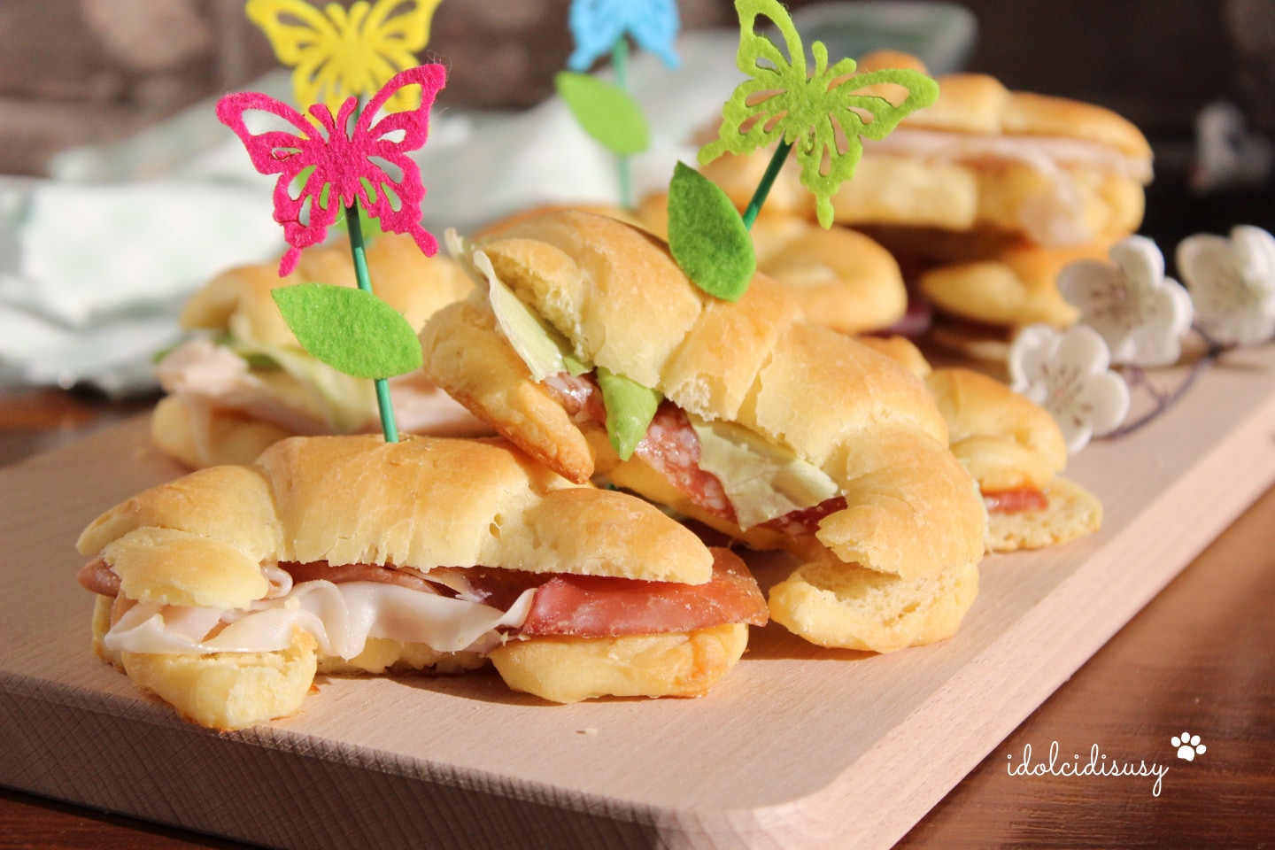 Croissants salados suaves