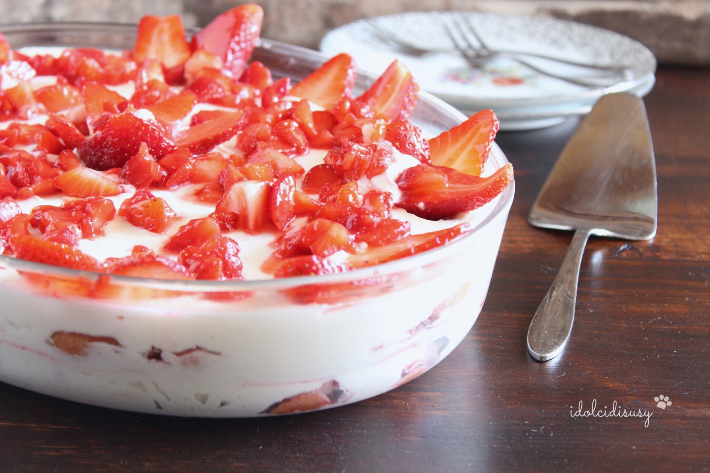 Tiramisú de fresas