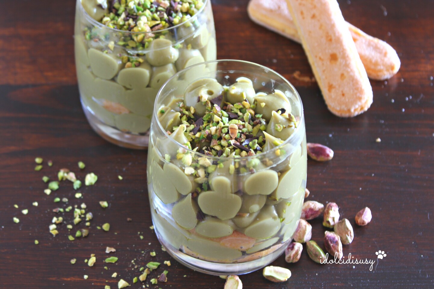 Tiramisú de pistacho