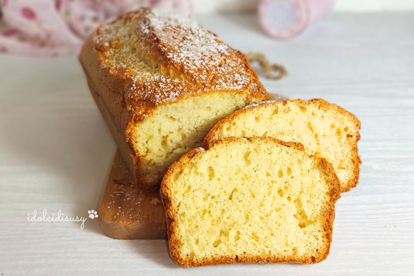 Bizcocho de yogur suave y ligero