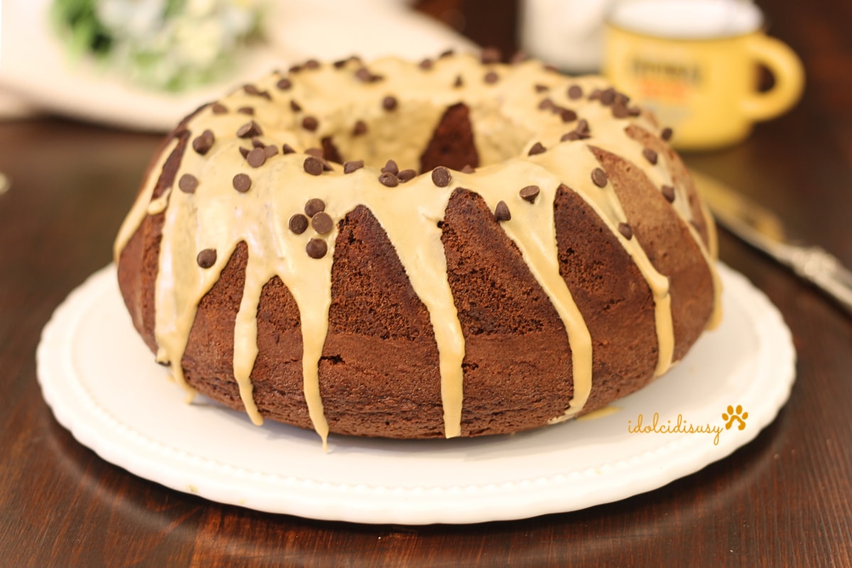 Rosca de café y chispas de chocolate