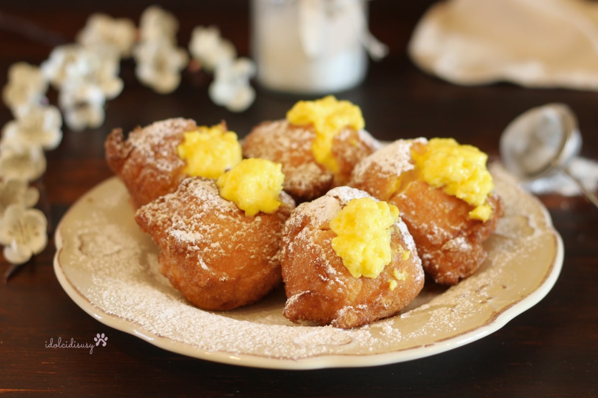 Buñuelos de San José con crema – con y sin Bimby