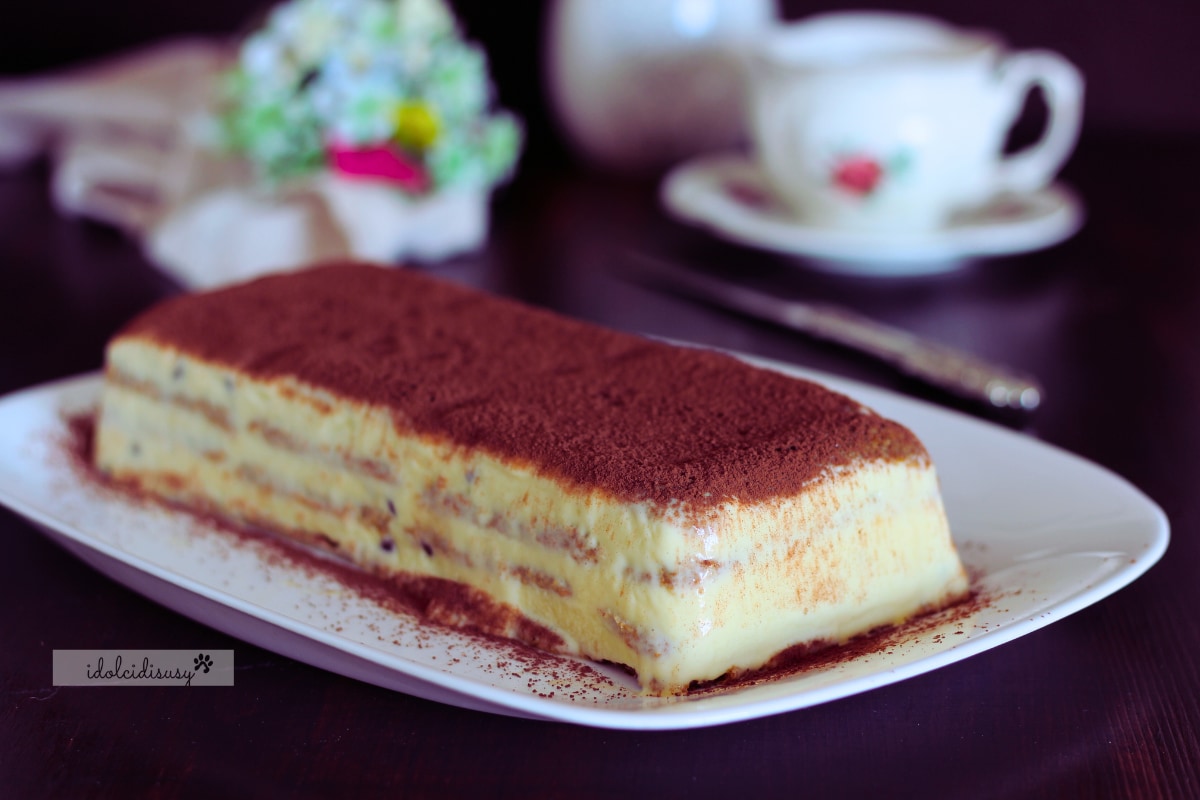 Ladrillo de galletas con crema