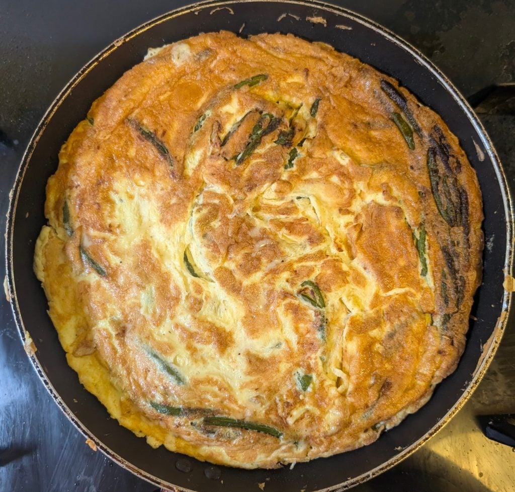 Tortilla de judías verdes simple y sabrosa
