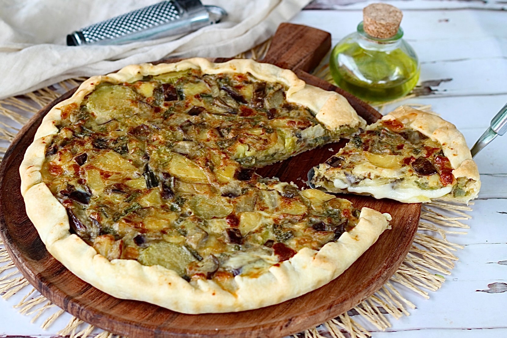 Tarta rústica de verduras, una forma apetitosa de disfrutarlas.