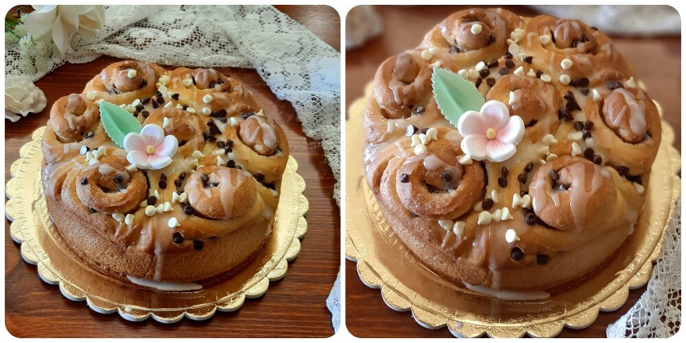Rollos de canela pastel