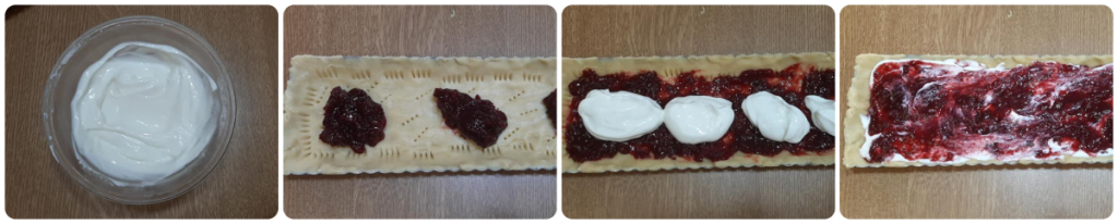 Sbriciolata navideña con granada y yogur