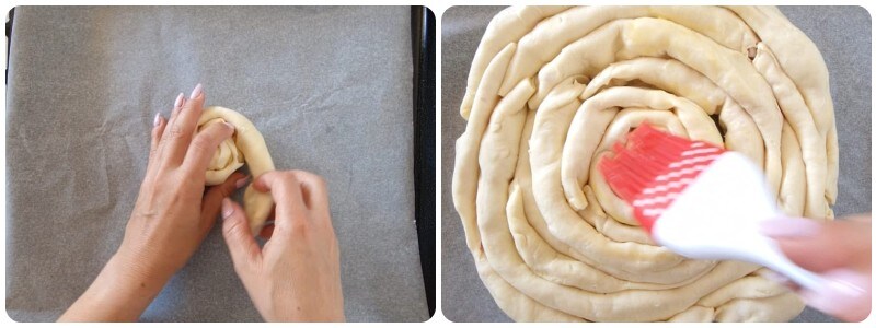 ESPIRAL DE HOJALDRE RELLENA