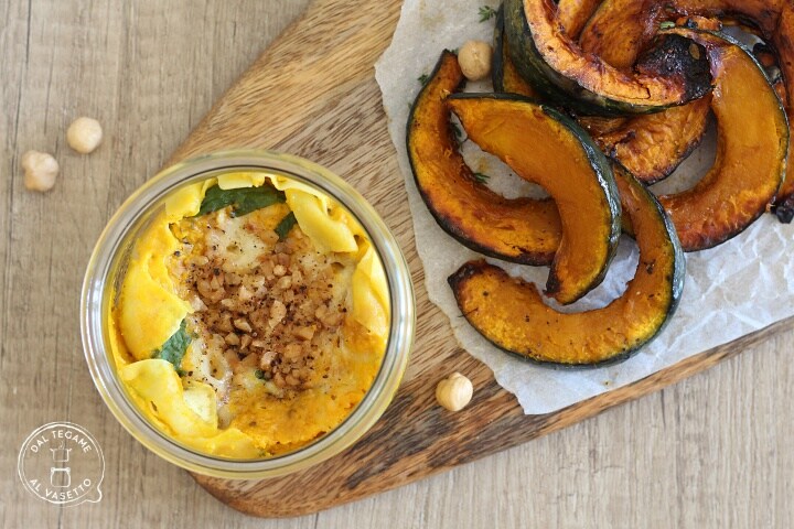 Lasaña con calabaza y taleggio en vasococina