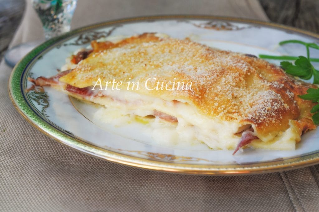 Lasaña speck y provola receta rápida vickyart arte en cocina