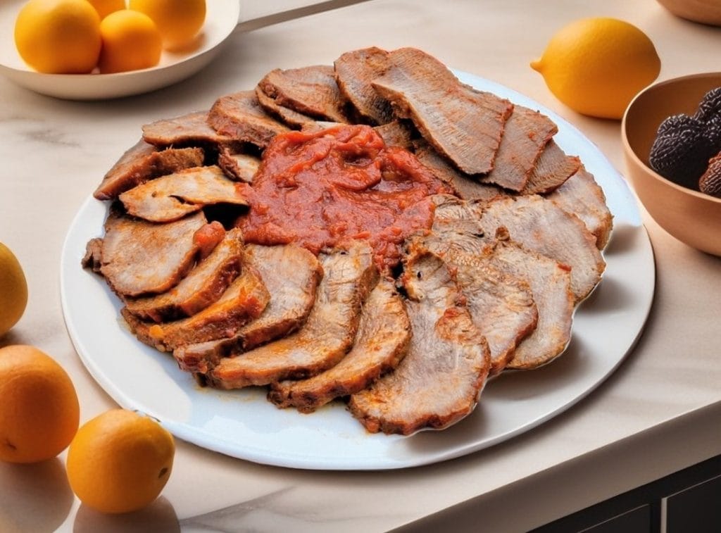 La lengua de ternera en salsa