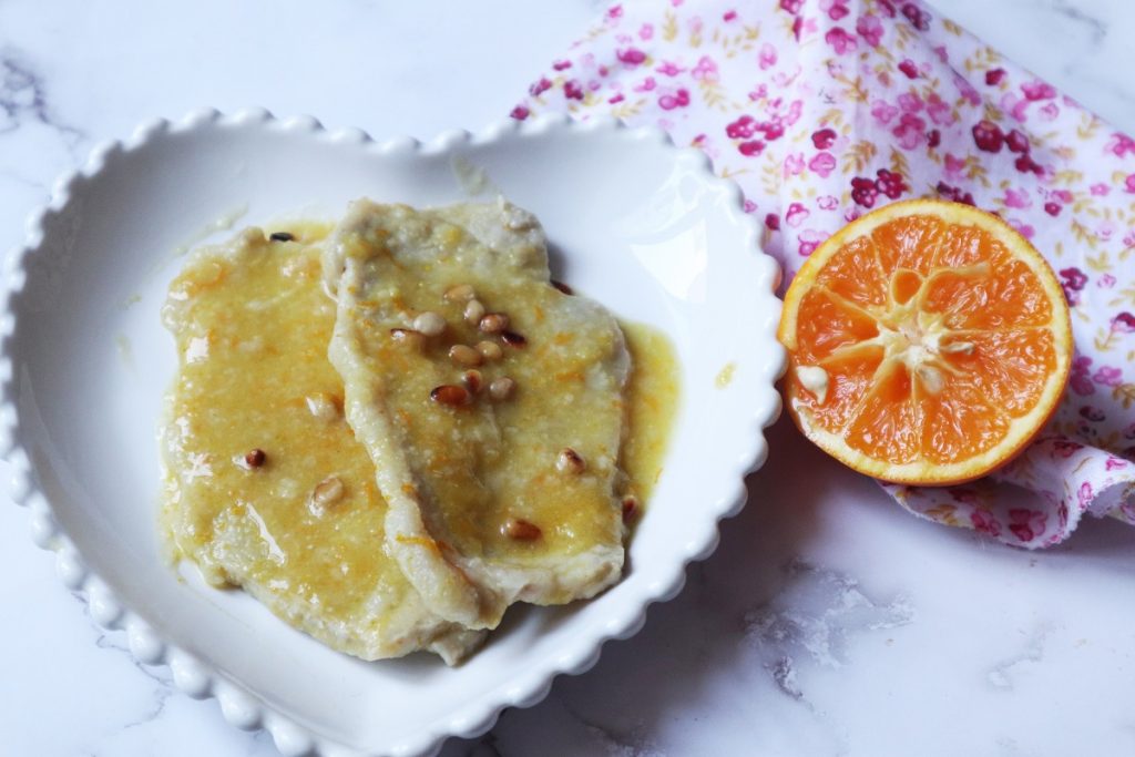 lomo de cerdo a la naranja