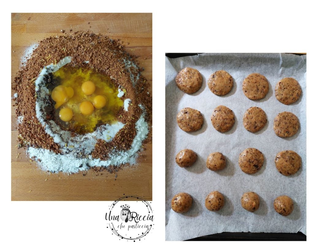 masa Galletas de almendra y chocolate