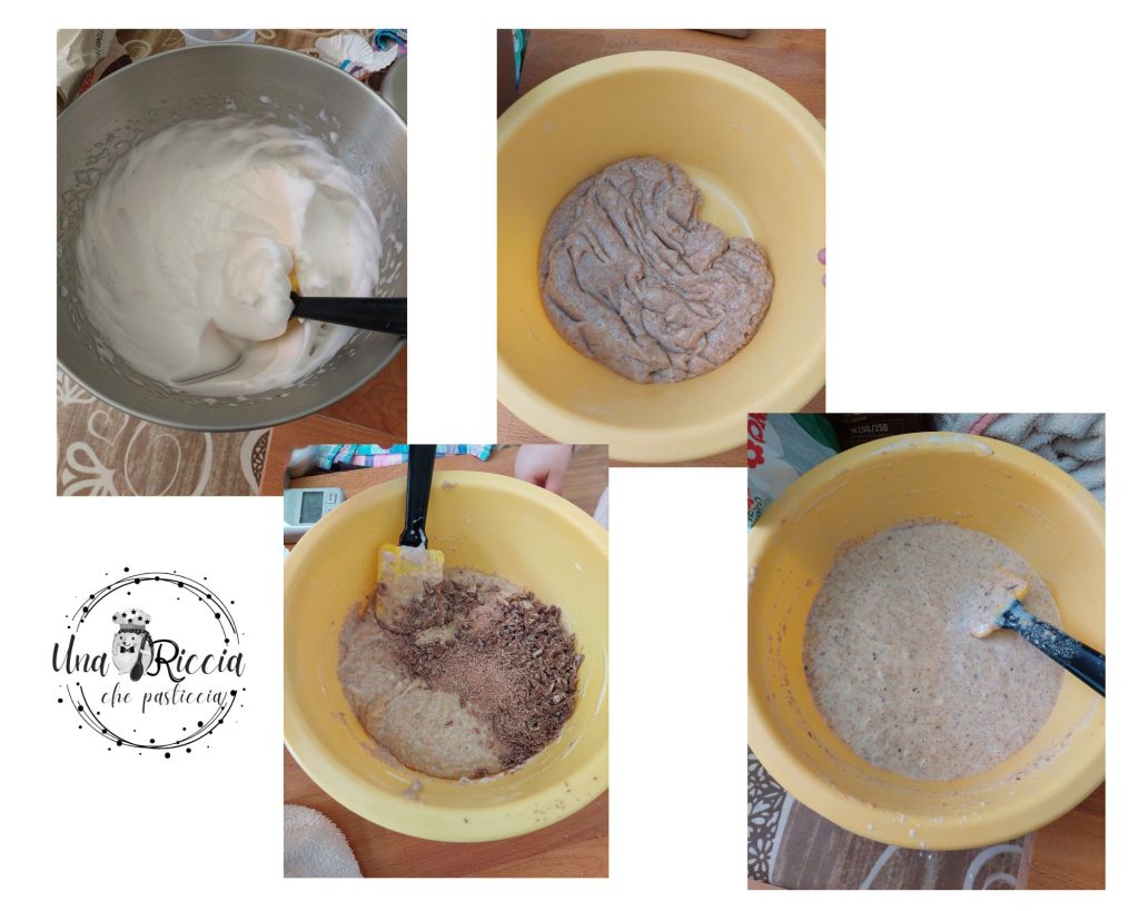masa tarta integral aquafaba y chocolate