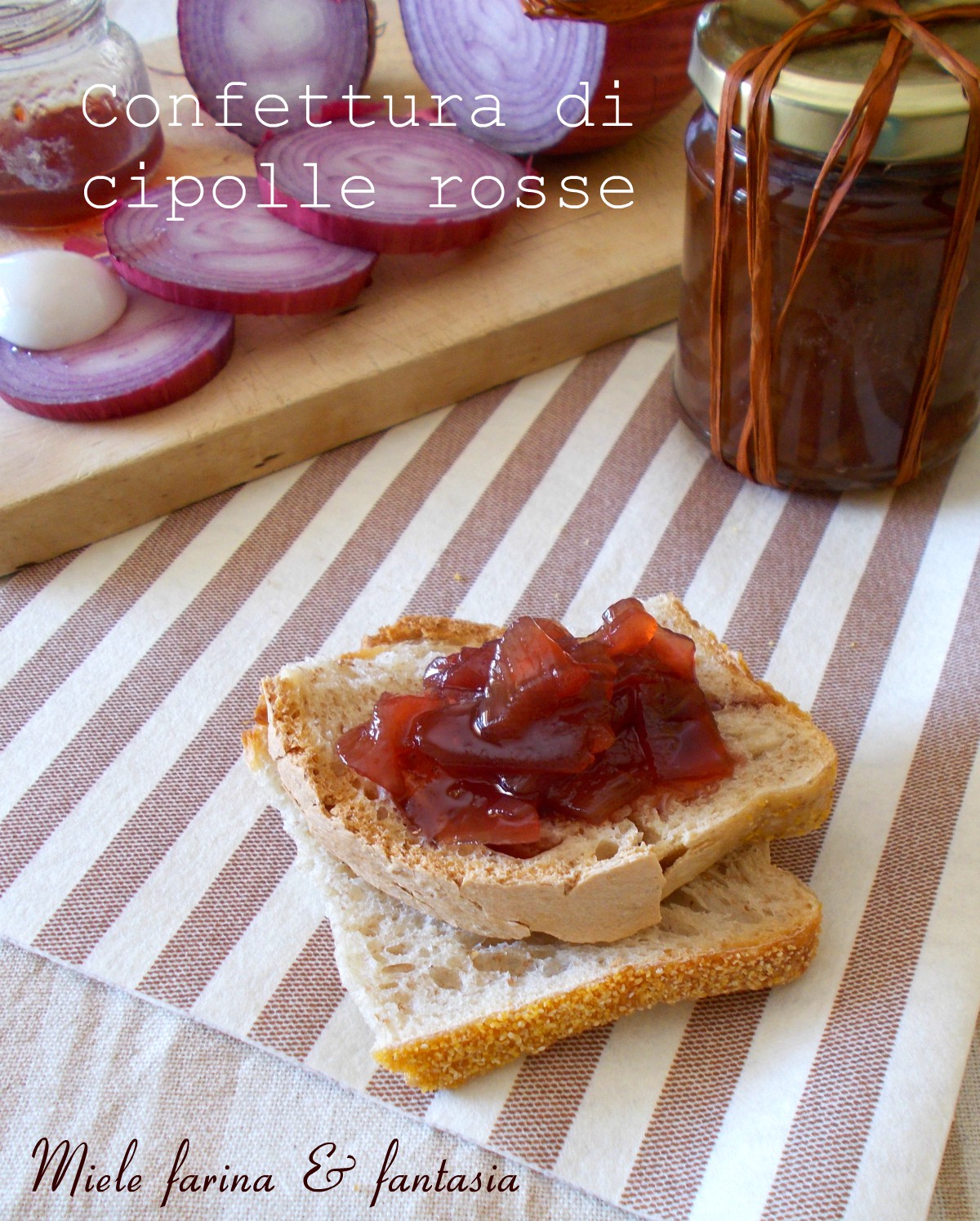 Mermelada agridulce de cebollas rojas