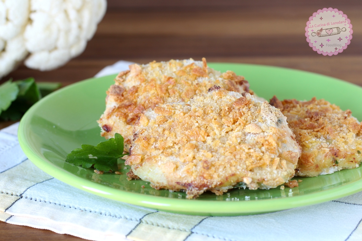 Filetes de coliflor al horno crujientes y buenísimos