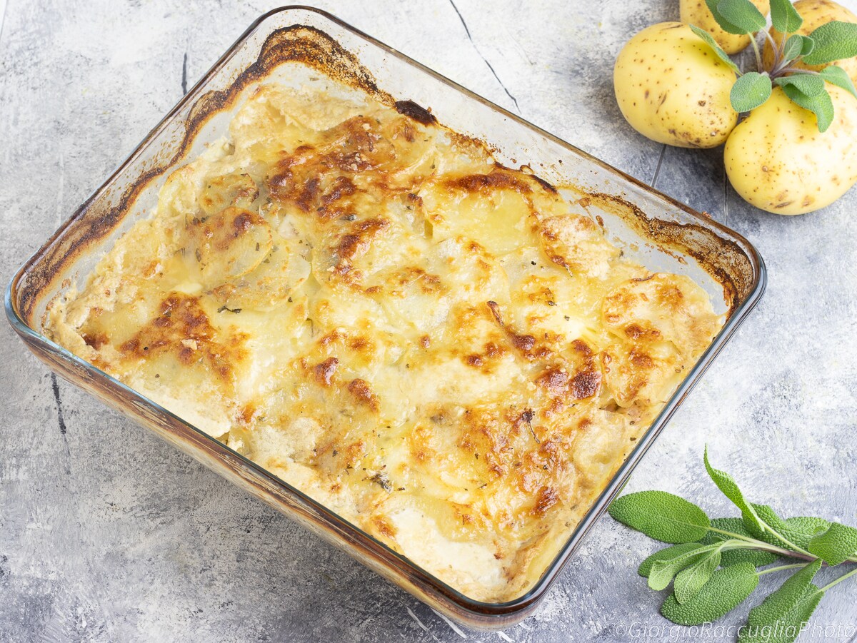 Milhojas de patatas al horno