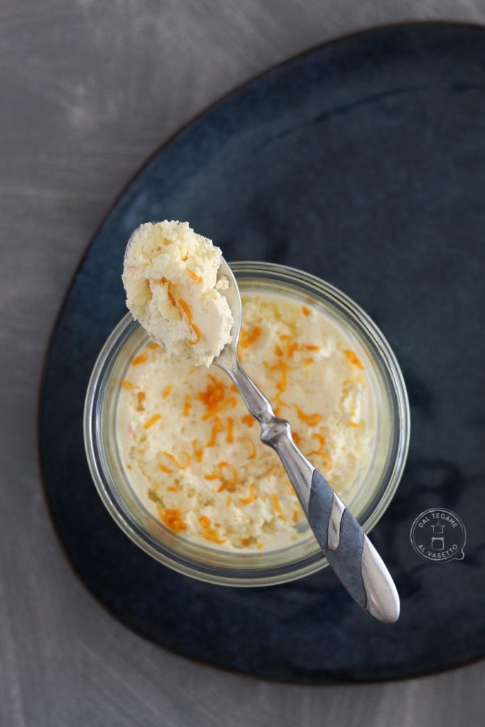 mousse de mascarpone con naranja en cocción al vacío