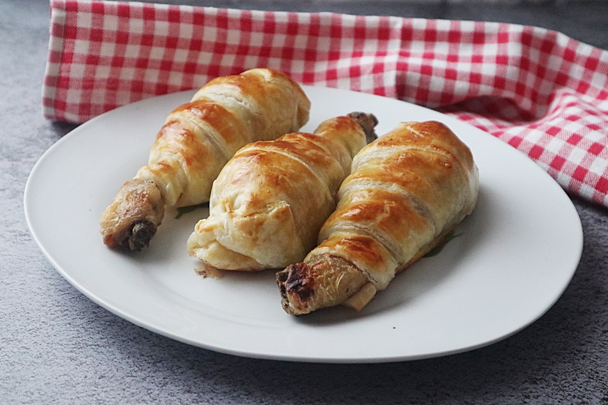 Muslos de pollo en costra