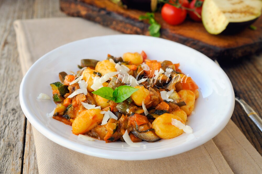 Ñoquis al ragú de verduras receta fácil vickyart arte en cocina