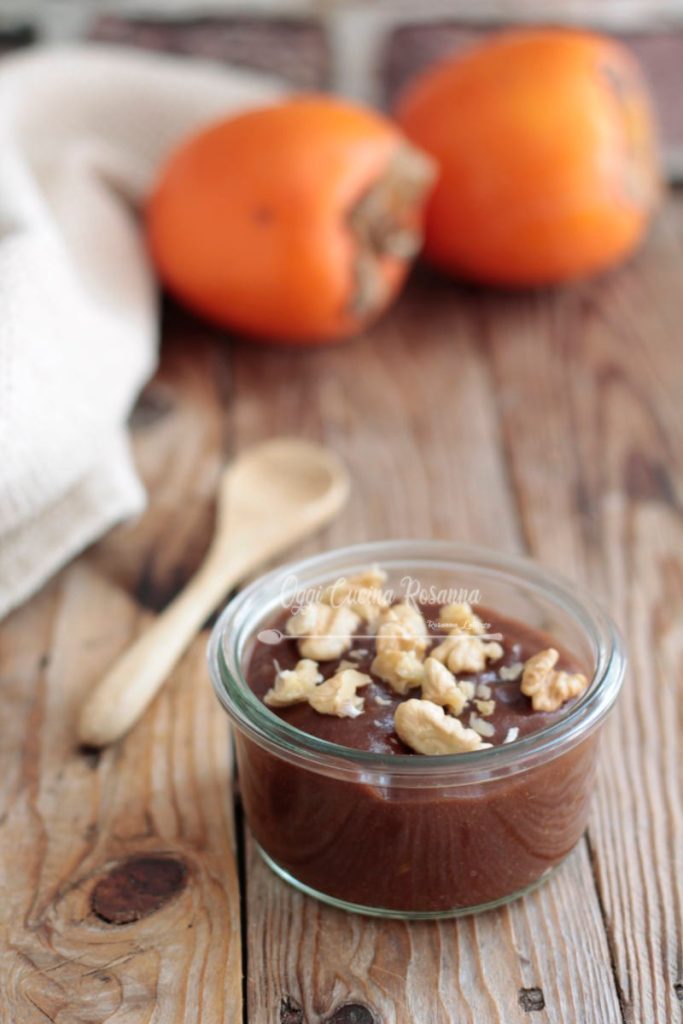 Crema de caqui y cacao solo dos ingredientes