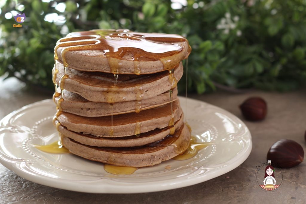 Pancake con harina de castañas