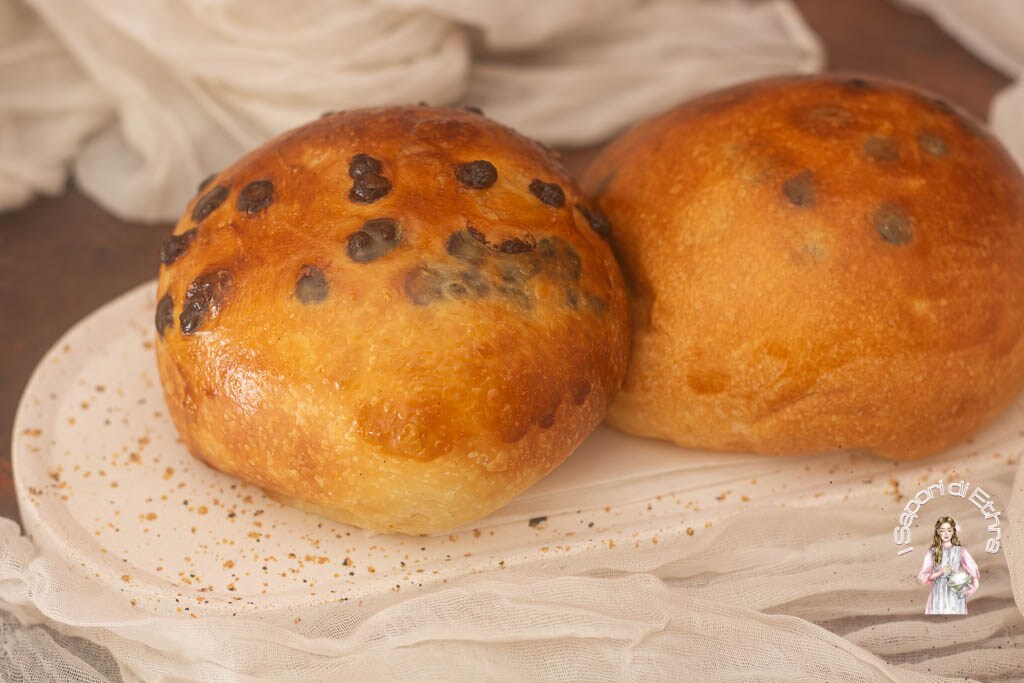 Bollos con pepitas de chocolate muy esponjosos
