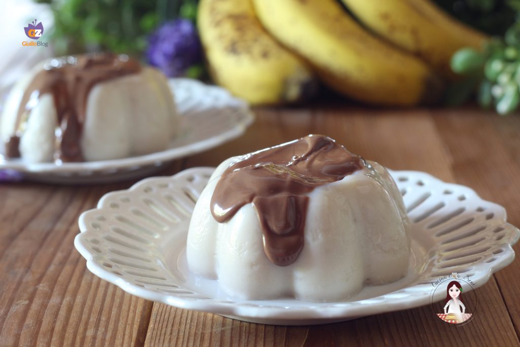 Panna cotta de plátano