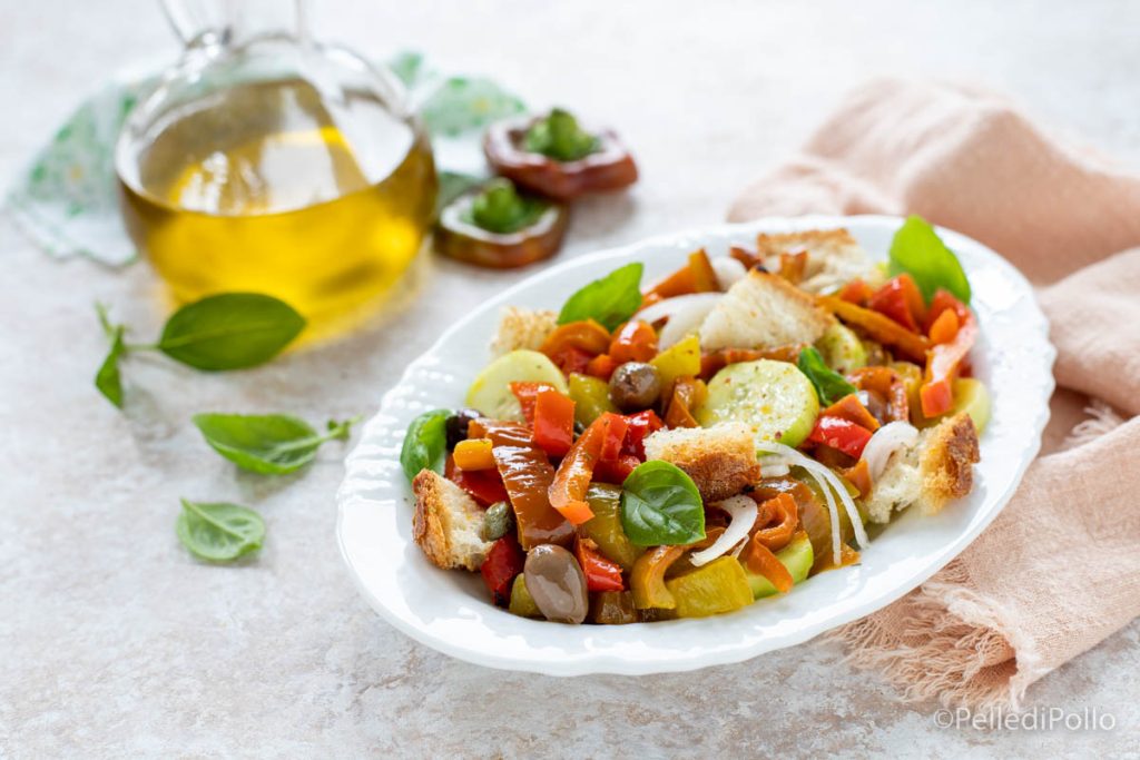 panzanella de pimientos