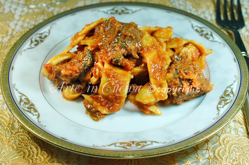 Pappardelle al corzo receta fácil