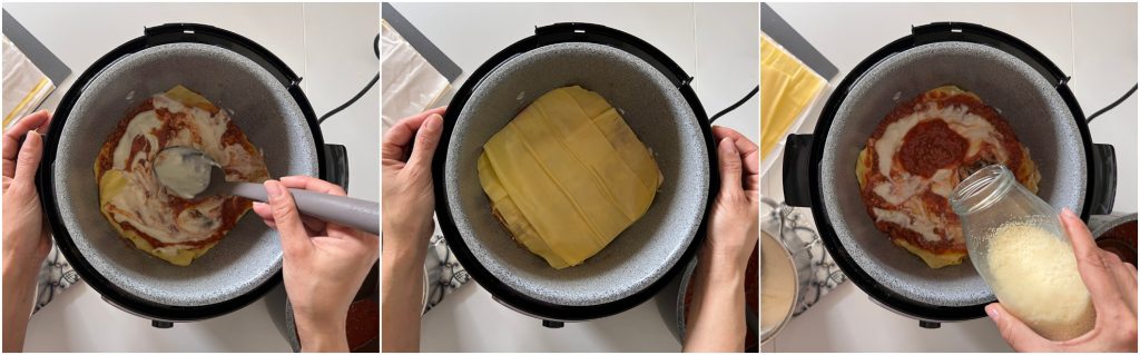 Lasañas cocinadas en la instant pot