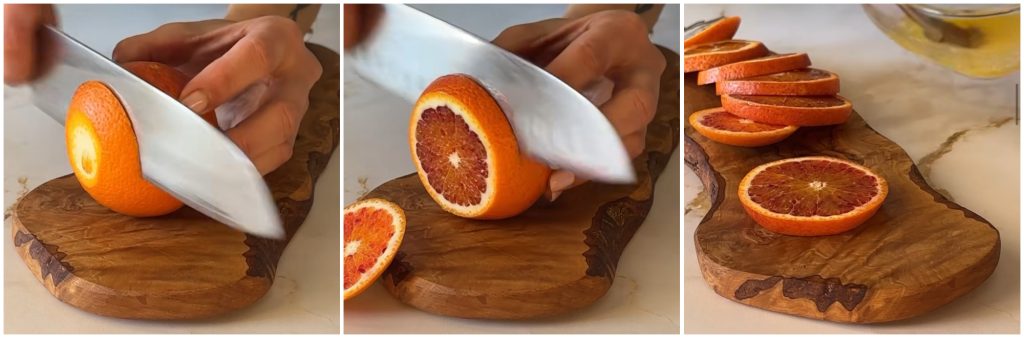 Naranjas caramelizadas en freidora de aire