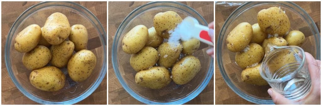 Tarta de patatas en microondas