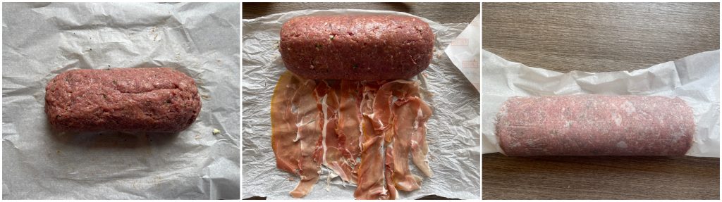 Rollo de carne con alcachofas