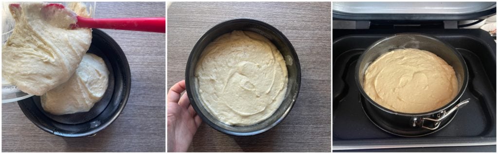 Tarta de yogur griego en freidora de aire