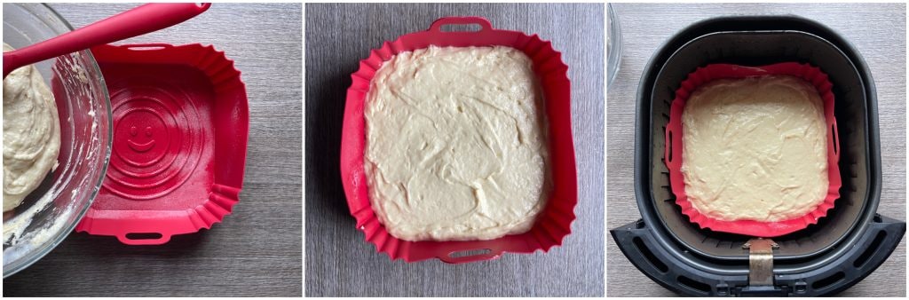 Tarta de naranja en freidora de aire