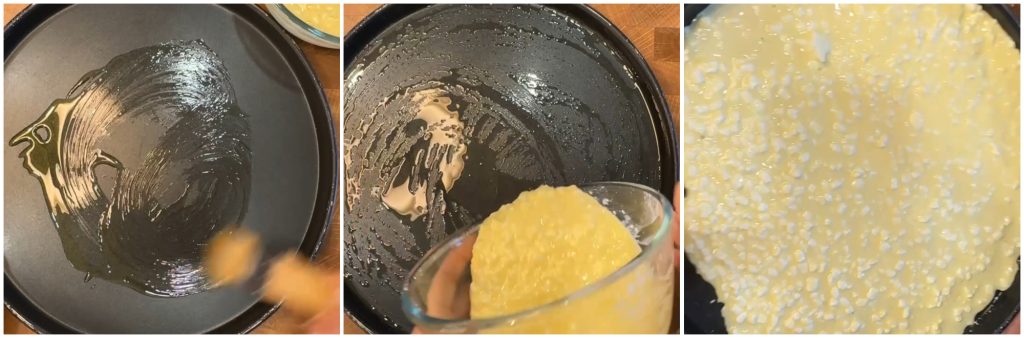 Tortilla de requesón en microondas