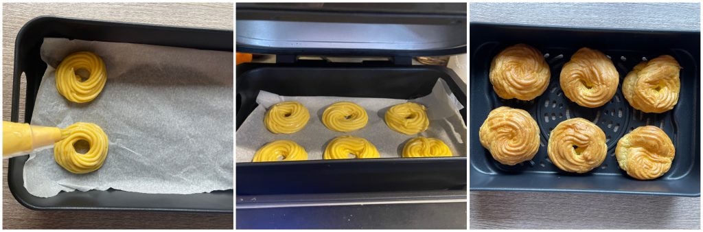 Zeppole de San José en freidora de aire