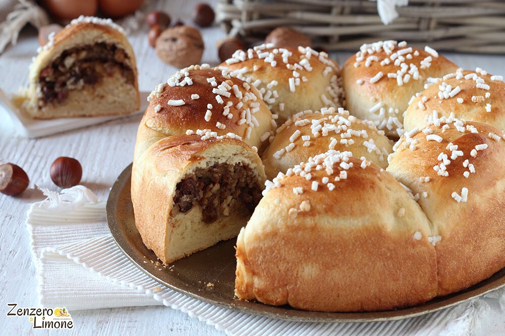 Pastel Danubio con frutos secos